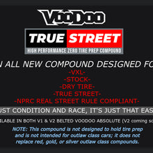 Load image into Gallery viewer, VOODOO ABSOLUTE ZERO BELTED SLICK 2.2/3.0 CHOOSE COMPOUND (PAIR)