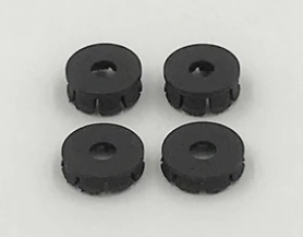 1RC5533 Wheel Covers, Black, 3D Printed, 1/18 Sprint