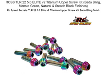 Load image into Gallery viewer, 9919 TLR 22 5.0 ELITE UPPER SCREW KIT