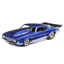Load image into Gallery viewer, LOS03035T2 69 CAMARO 22S NO PREP DRAG CAR (BLUE) RTR