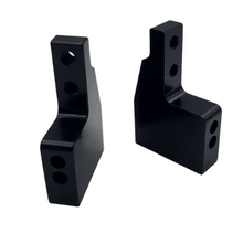 Load image into Gallery viewer, 61361 ALUMINUM AE 0° CASTER BLOCK (PAIR) SILVER OR BLACK