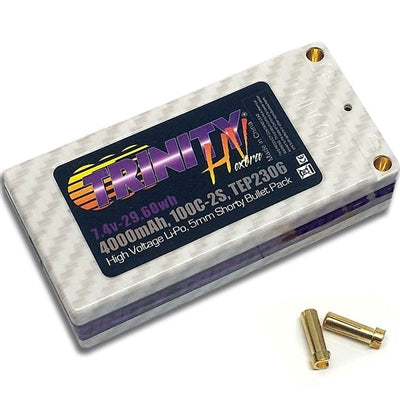TEP2306 - 4000MAH 7.4V 100C SHORTY BATTERY WITH 5MM BULLETS