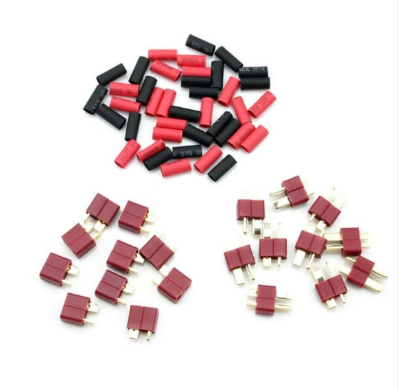 120-10-013 DEAN'S CONNECTORS WITH SHRINK TUBING, 10 SETS