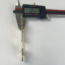 Load image into Gallery viewer, 61046 BRASS TRANSMISSION RISER PLATE (NOTCHED) W/ BREAKOUT WHEELIE BAR TAB