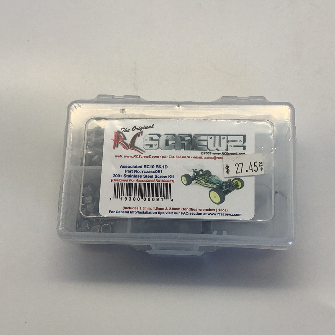 Kit Viti In Acciaio Inox RC Screwz Per Associated RC10B6.1D - RCZASC091