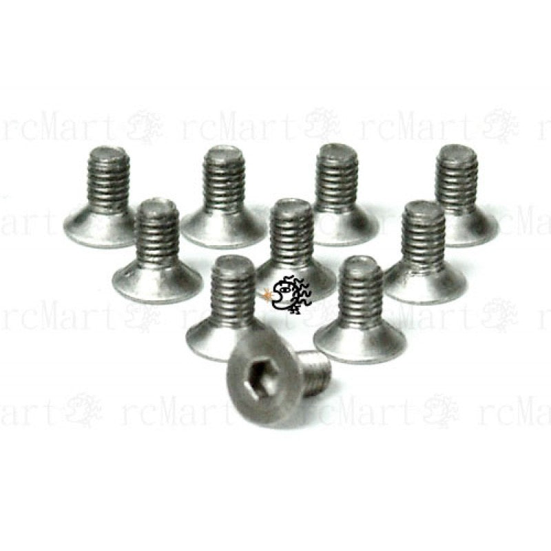 BHF-306 3X6MM FLATHEAD TITANIUM SCREWS
