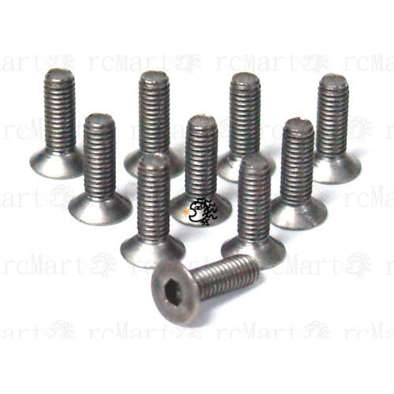 BHF-308 3X8MM FLATHEAD TITANIUM SCREWS