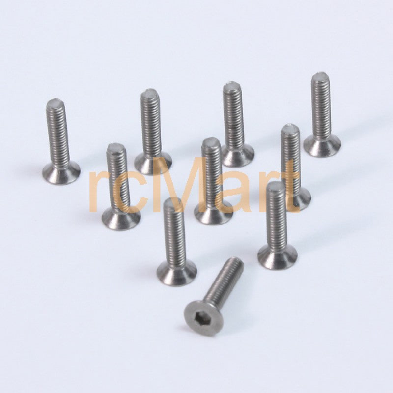 BHF-314 3X14MM FLATHEAD TITANIUM SCREWS