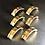 CIRCUMFERENTIAL WHEEL WEIGHTS BRASS( 5.5 OZ 2.7 OZ PER WHEEL)