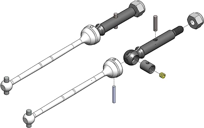 MIP20060BL CVD DRIVE SHAFT FOR LOSI MINI-T MINI-S