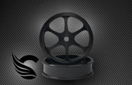CATALYST 6 SPOKE MACHINE NYLON FRONT DRAG WHEELS. (PAIR NARROW MID CROWN)