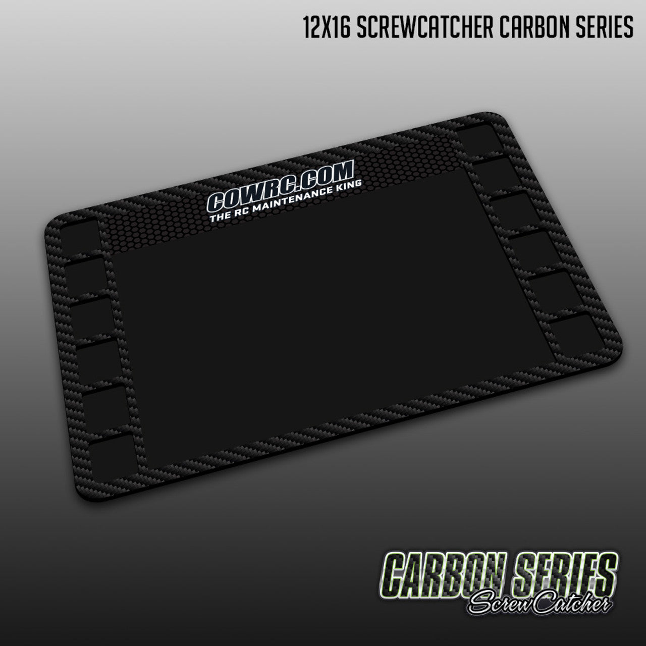 COW RC 12X16 SCREW CATCHER CARBON SERIES MAT