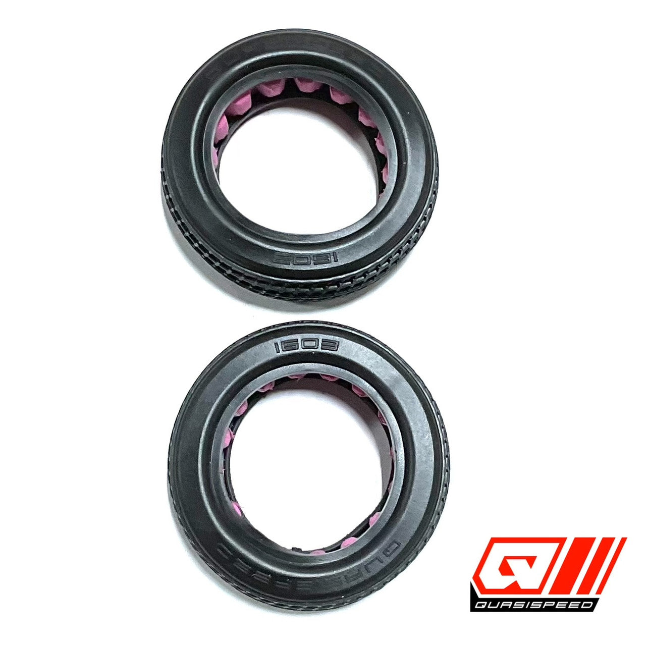 QS-1601 FRONT TIRES WITH INSERTS (PAIR)