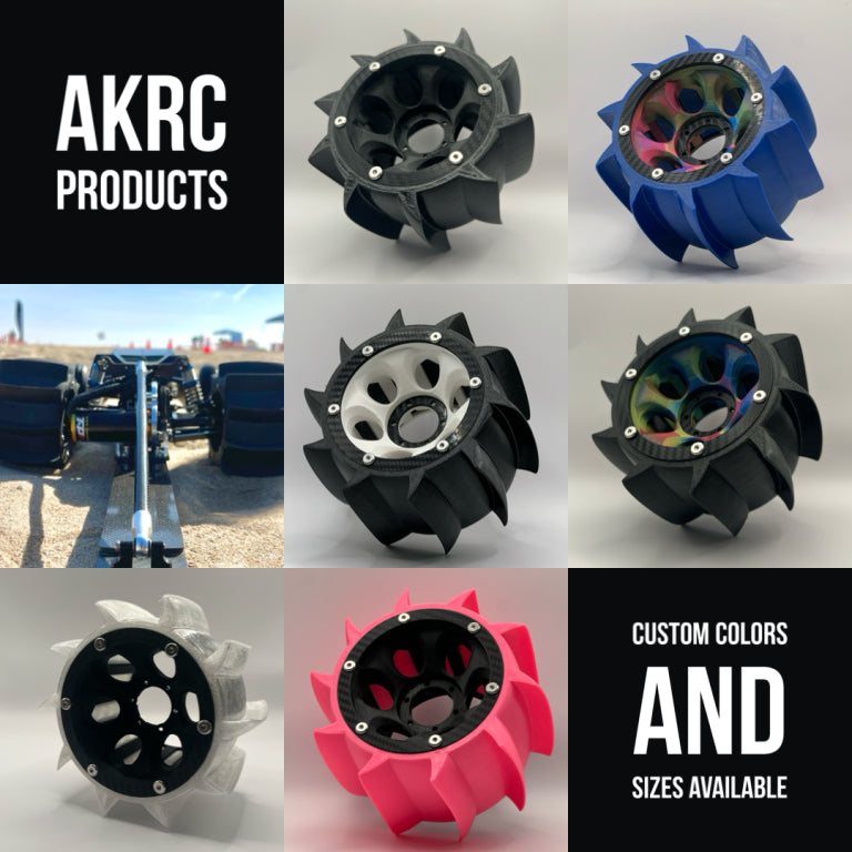 AKRC V1 PADDLE TIRE(BLACK)(PAIR)