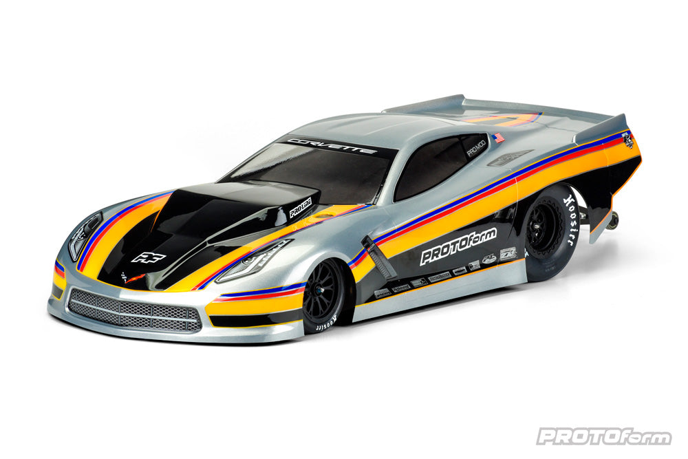 1571-40 CHEVY CORVETTE PRO MOD CLEAR BODY FOR SLASH