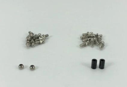 1RC8001 Ball Stud & Pivot Ball Set, 1/18 Mid, Spr, EDM, LM