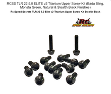 Load image into Gallery viewer, 9919 TLR 22 5.0 ELITE UPPER SCREW KIT
