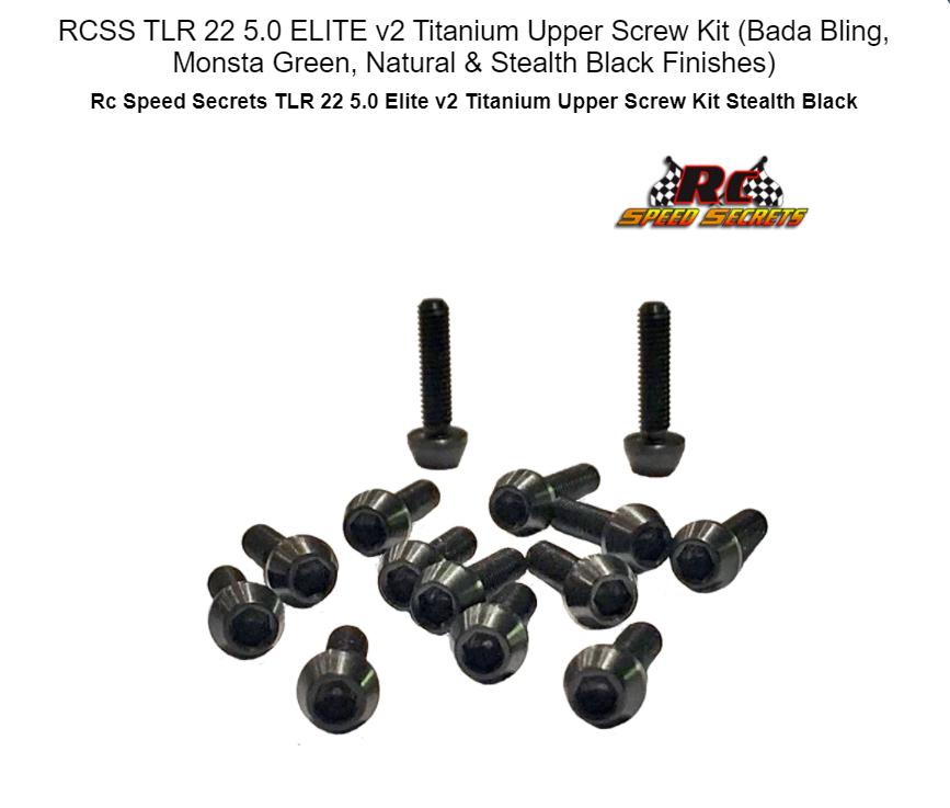 9919 TLR 22 5.0 ELITE UPPER SCREW KIT