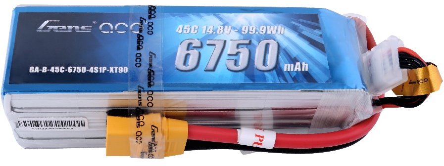 GA-B-45C-6750-4S1P-XT90  6750MAH 45C 14.8V BATTERY W/ XT90 CONNECTOR