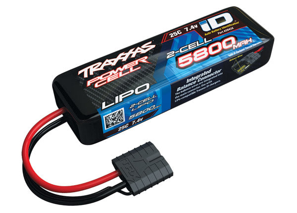 2843X - 5800mAh 7.4v 2-Cell 25C LiPo Battery
