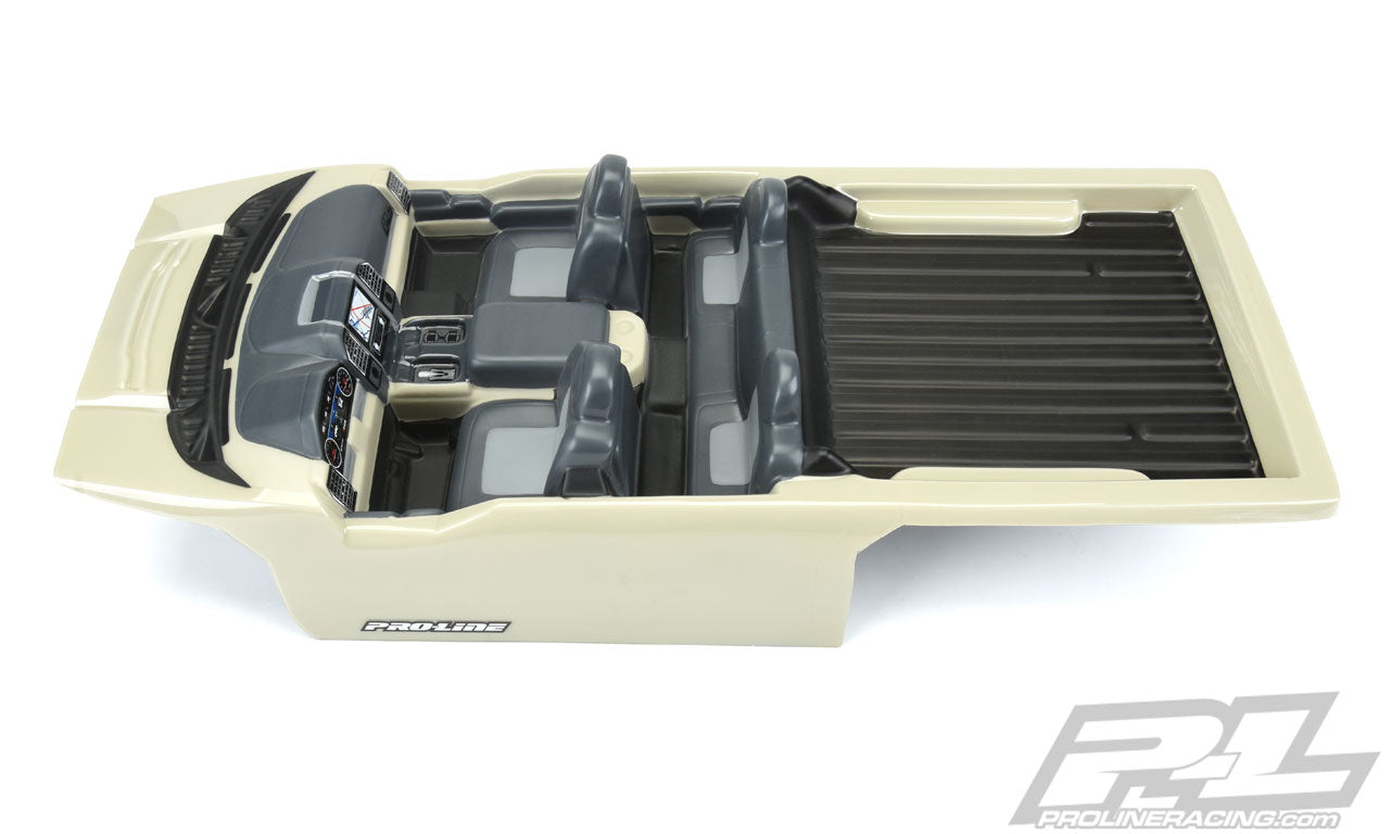 3527-00 LATE MODEL INTERIOR (CLEAR) FOR 1:10 CRAWLER BODIES (WITH TRIMMING)