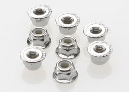 3647 4MM FLANGED NYLON LOCKING NUTS