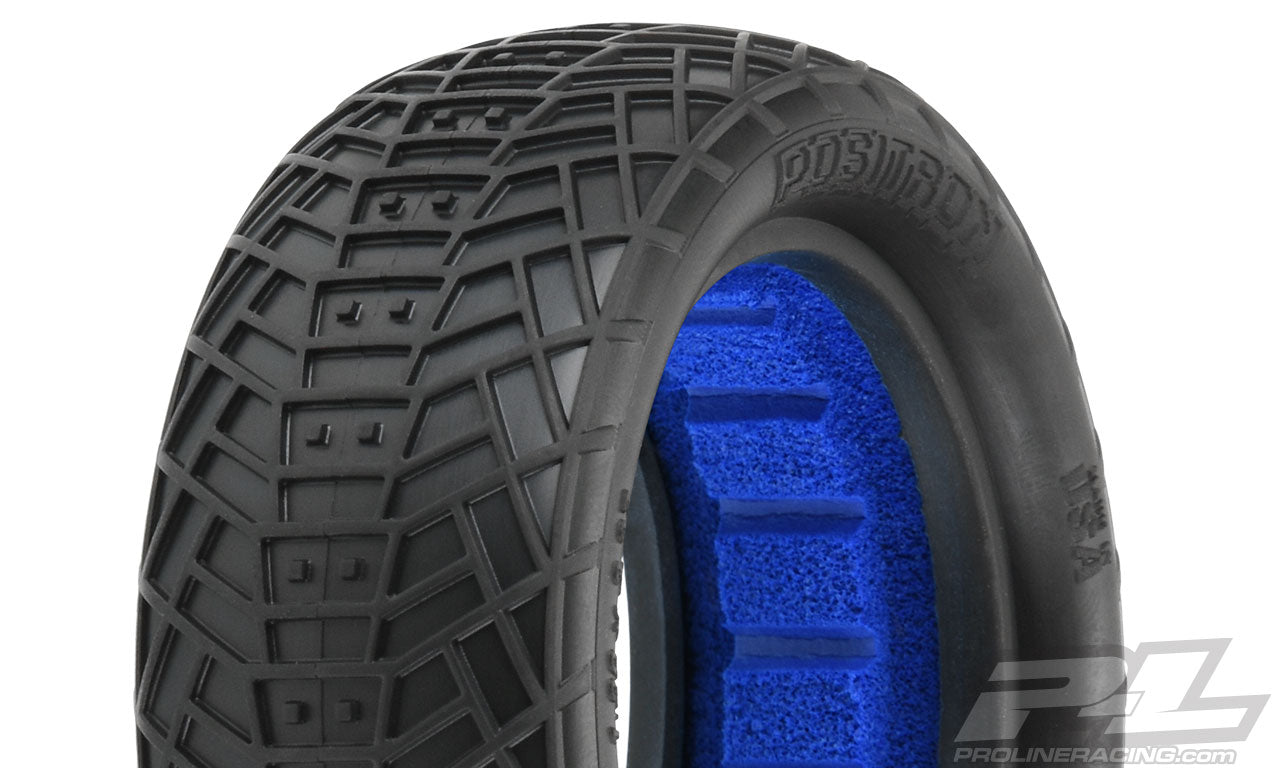 8258-17 POSITRON 2.2 4WD MC (CLAY) OFF-ROAD BUGGY FRONT TIRES (WITH CLOSED CELL FOAM INSERTS)