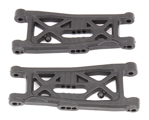 91872 RC10B6 FT Front Suspension Arms, gull wing, carbon fiber