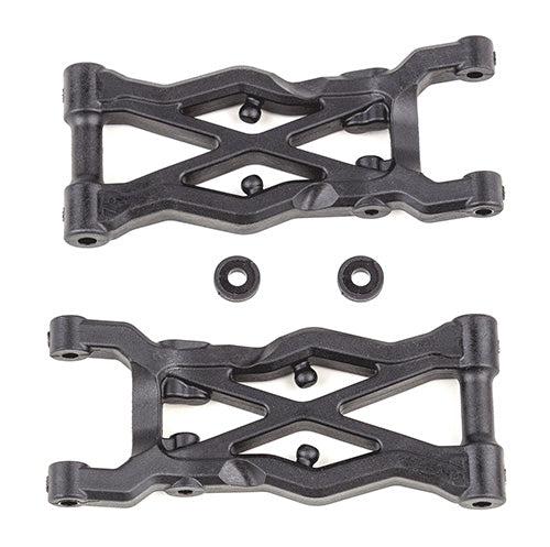 91874 RC10B6.2 FT Rear Suspension Arms 75mm, carbon fiber