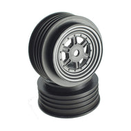 DER-GSF-LB BLACK GAMBLER SPRINT WHEELS (4PCS) (TLR)