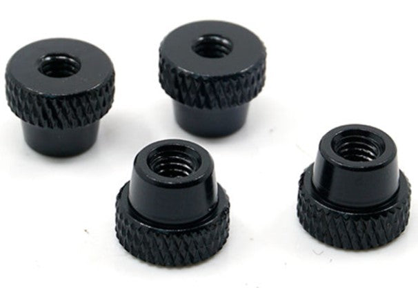YT-0182BK LOCK NUT 1:10 CAR SETUP SYSTEM YT-0140 BLACK (4 PCS)