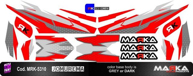MRK-5310 MINI-Z BODY DECAL RED