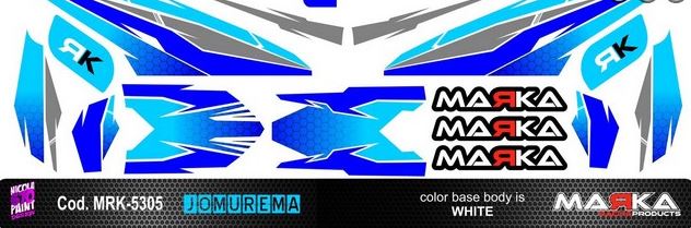 MRK-5305 MINI-Z BODY DECAL BLUE