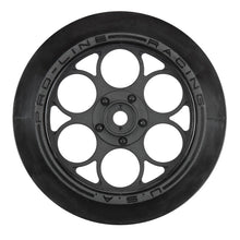 Load image into Gallery viewer, 2803-03 (2) Showtime Front Runner 2.2&quot;/2.7&quot; Front Drag Wheels in Black
