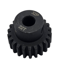 Load image into Gallery viewer, 16T THRU 22T 32PITCH STEEL PINION 5MM SOLD INDIVIDUALLY
