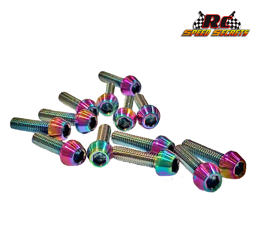 9906 B6.1-B6.3 TITANIUM UPPER SCREW KIT (56 PCS)