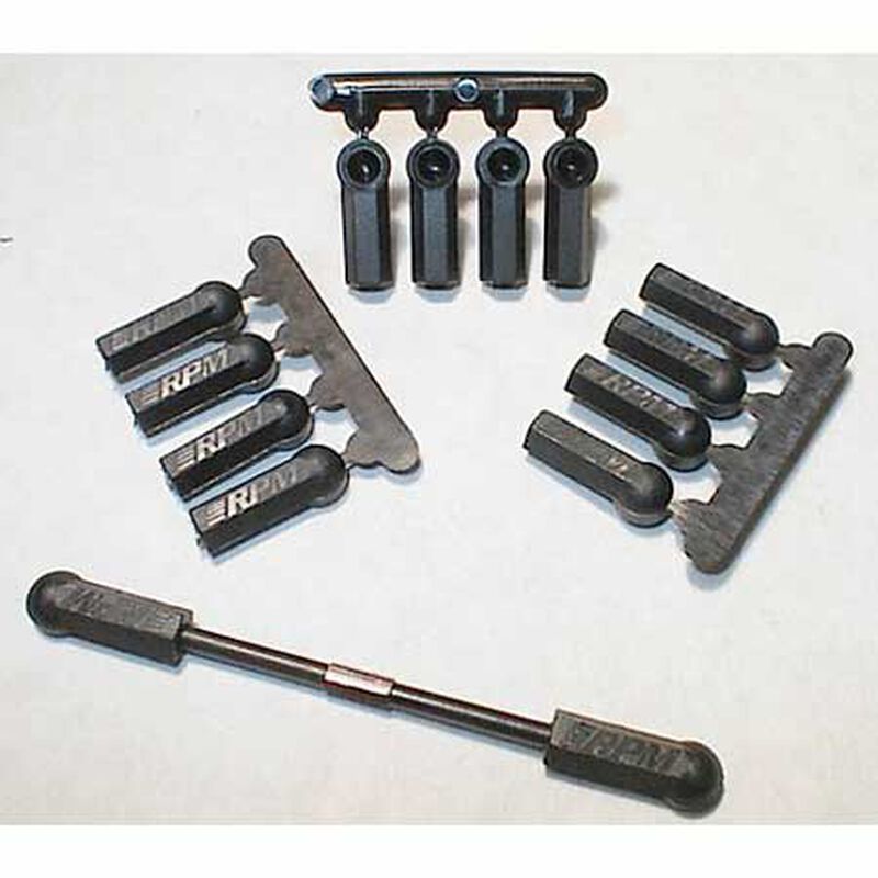 73372 HEAVY DUTY ROD ENDS (12) 4-40 BLACK