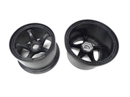 PRQS2069  QS NYLON REAR WHEELS (CHROME) (24MM HEX) (SET OF 2)