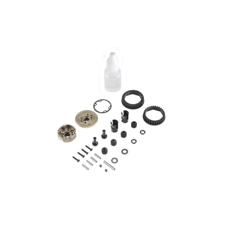 TLR232047 Complete Gear Diff, Front/Rear: 22-4 2.0