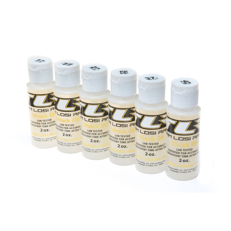 TLR74019 17.5-42.5WT SILICONE SHOCK OIL 6-PAK