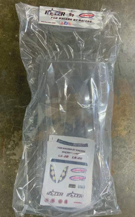 LS-22 RACER RC NPRC CLEAR BODY .040