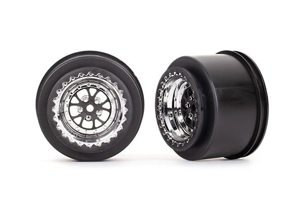 9473R CHROME WELD WHEEL W/ BLACK