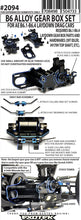 Load image into Gallery viewer, 2094 B6 AL. TRANSMISSION CASE W/ MOTOR PLATE &amp; SWAY BAR MOUNT
