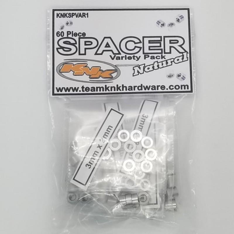KNKSPVAR1 3MM AL. SPACER VARIETY PACK (NATURAL)