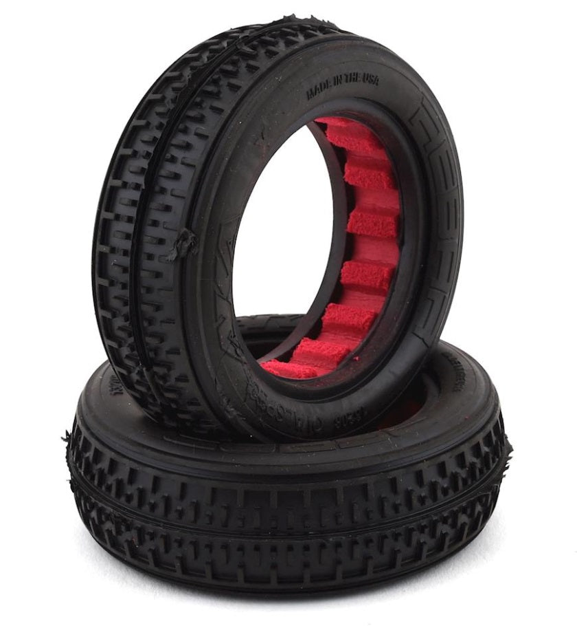 13208VR REBAR 2WD FRONT TIRES (SUPER SOFT) W/ INSERTS