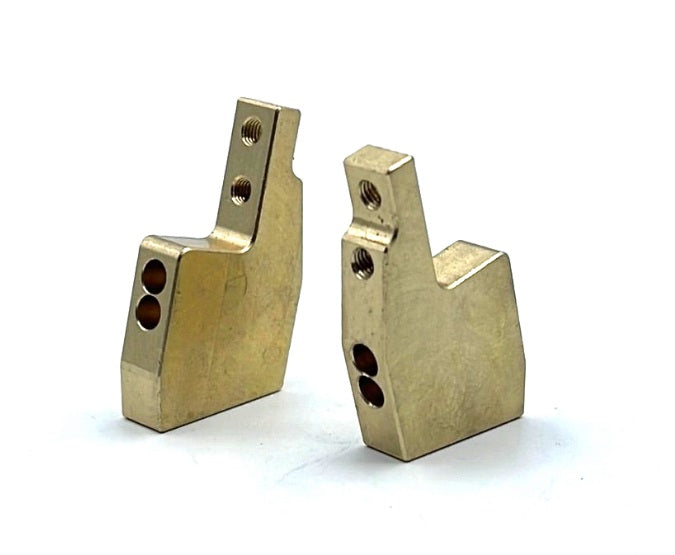 61145 TLR BRASS CASTER BLOCKS 15° (PAIR)