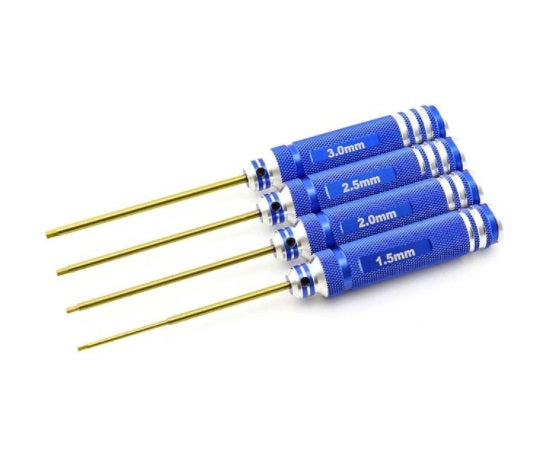 420-10-115  4PC. HEX DRIVER SET, TINI COATED, METRIC