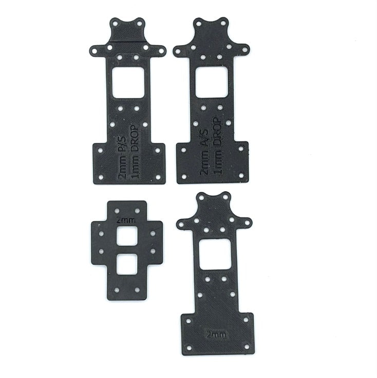 61086 AE BREAKOUT RISER KIT 1MM PRO & ANIT SQUAT, 2MM THICK PLATES (SET OF 4)