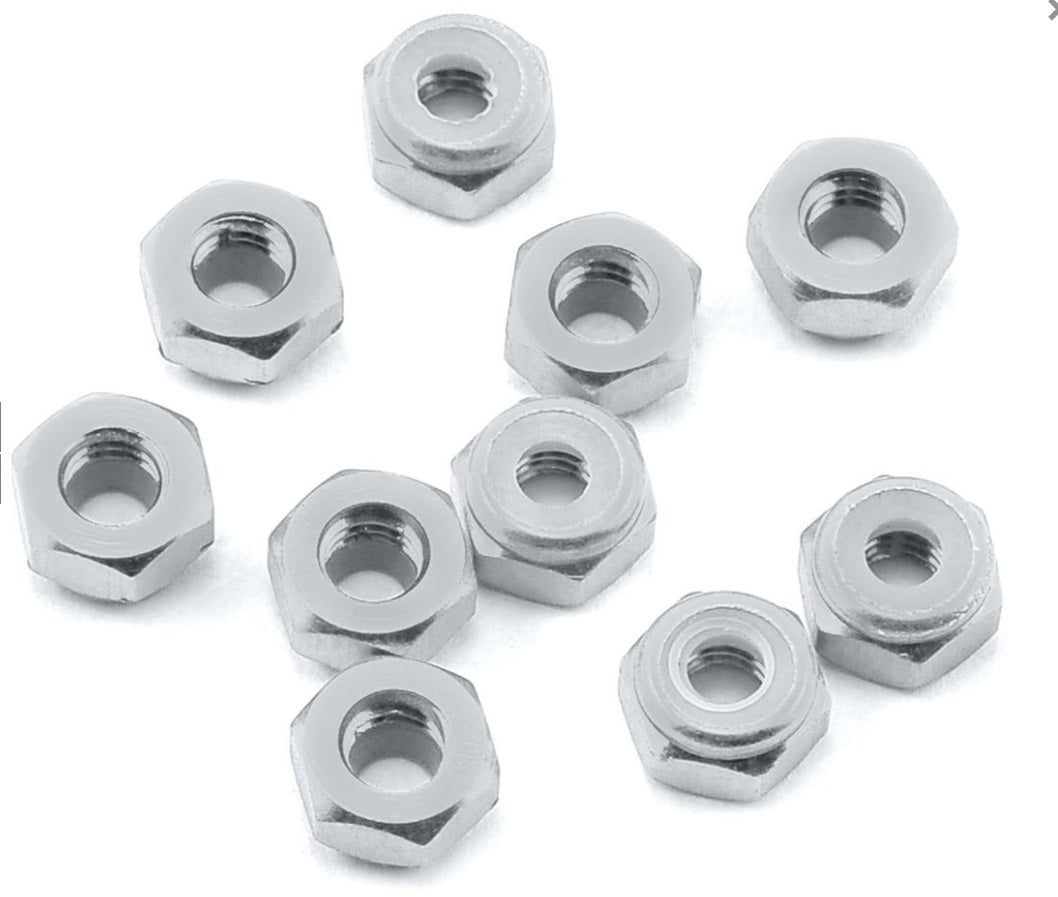 LN-M4-SV 4MM AL. LOCK NUTS (10)