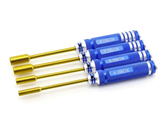 420-10-120 4PC. NUT DRIVER SET, TINI COATED, METRIC